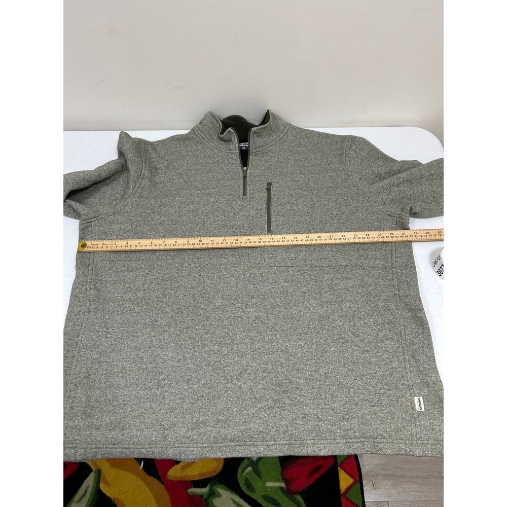 Magellan Outdoors Mens 2XL Relaxed Fit Quarter Zip Fleece Pullover Heather Grey - Picture 8 of 9